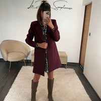 MANTEAU BORDEAUX BASILE