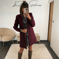 MANTEAU BORDEAUX BASILE