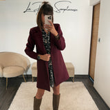 MANTEAU BORDEAUX BASILE