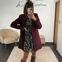 MANTEAU BORDEAUX BASILE