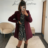 MANTEAU BORDEAUX BASILE