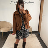 VESTE SUEDINE CAMEL ZANA