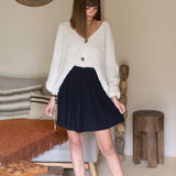 JUPE NOIRE PLISSÉE EMY