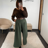 PANTALON KAKI + CEINTURE SEVEN