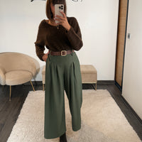 PANTALON KAKI + CEINTURE SEVEN