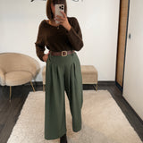 PANTALON KAKI + CEINTURE SEVEN
