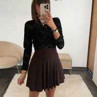 JUPE PATINEUSE CHOCO