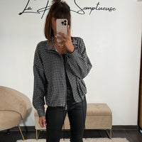 VESTE NOIR VICHY