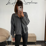 VESTE NOIR VICHY