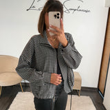 VESTE NOIR VICHY