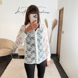 CHEMISE BLANCHE DENTELLE WENDY