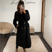 MANTEAU LONG NOIR JAMES
