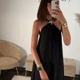 ROBE ETOILE DE MER NOIRE