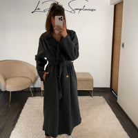 MANTEAU LONG GRIS JAMES