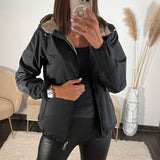 VESTE IMPERMEABLE NOIR ZOE