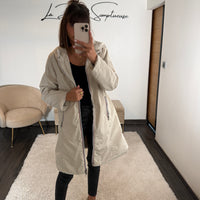VESTE IMPERMEABLE POLAIRE BEIGE