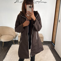 VESTE IMPERMEABLE POLAIRE CHOCO