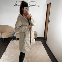 VESTE IMPERMEABLE POLAIRE BEIGE