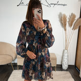 ROBE BLEUE PIVOINE