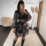 ROBE BLEUE PIVOINE