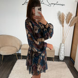 ROBE BLEUE PIVOINE