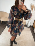 ROBE BLEUE PIVOINE