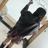 VESTE SIMILICUIRE BORDEAUX HAILEY