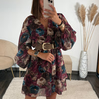 ROBE PRUNE PIVOINE