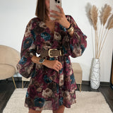 ROBE PRUNE PIVOINE