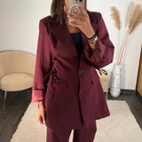 ENSEMBLE TAILLEUR BORDEAUX ADAM