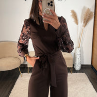 COMBINAISON CHOCO SEQUINS LAURE