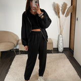ENSEMBLE SURVETEMENT NOIR MOLLY