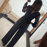 COMBINAISON NOIRE SEQUINS LAURE