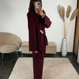 ENSEMBLE TAILLEUR BORDEAUX JUDY