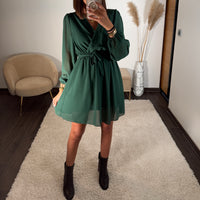 ROBE COURTE VERTE SAPIN ÉLISE