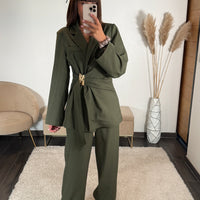 ENSEMBLE TAILLEUR KAKI JUDY