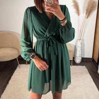 ROBE COURTE VERTE SAPIN ÉLISE