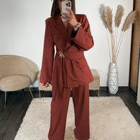 ENSEMBLE TAILLEUR TERRACOTTA JUDY