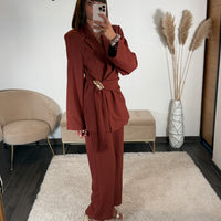 ENSEMBLE TAILLEUR TERRACOTTA JUDY