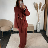 ENSEMBLE TAILLEUR TERRACOTTA JUDY