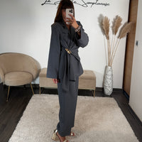 ENSEMBLE TAILLEUR GRIS FONCE JUDY