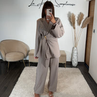 ENSEMBLE TAILLEUR TAUPE JUDY