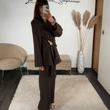 ENSEMBLE TAILLEUR CHOCO JUDY