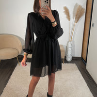 ROBE COURTE NOIRE ÉLISE