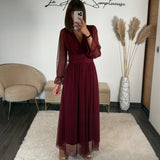 ROBE BORDEAUX MECHE ORIANE