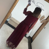 ROBE BORDEAUX MECHE ORIANE