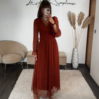 ROBE TERRACOTTA MECHE ORIANE