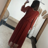 ROBE TERRACOTTA MECHE ORIANE