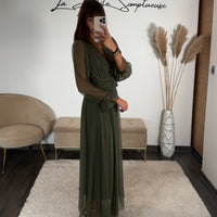ROBE KAKI MECHE ORIANE