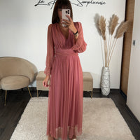 ROBE ROSE MECHE ORIANE